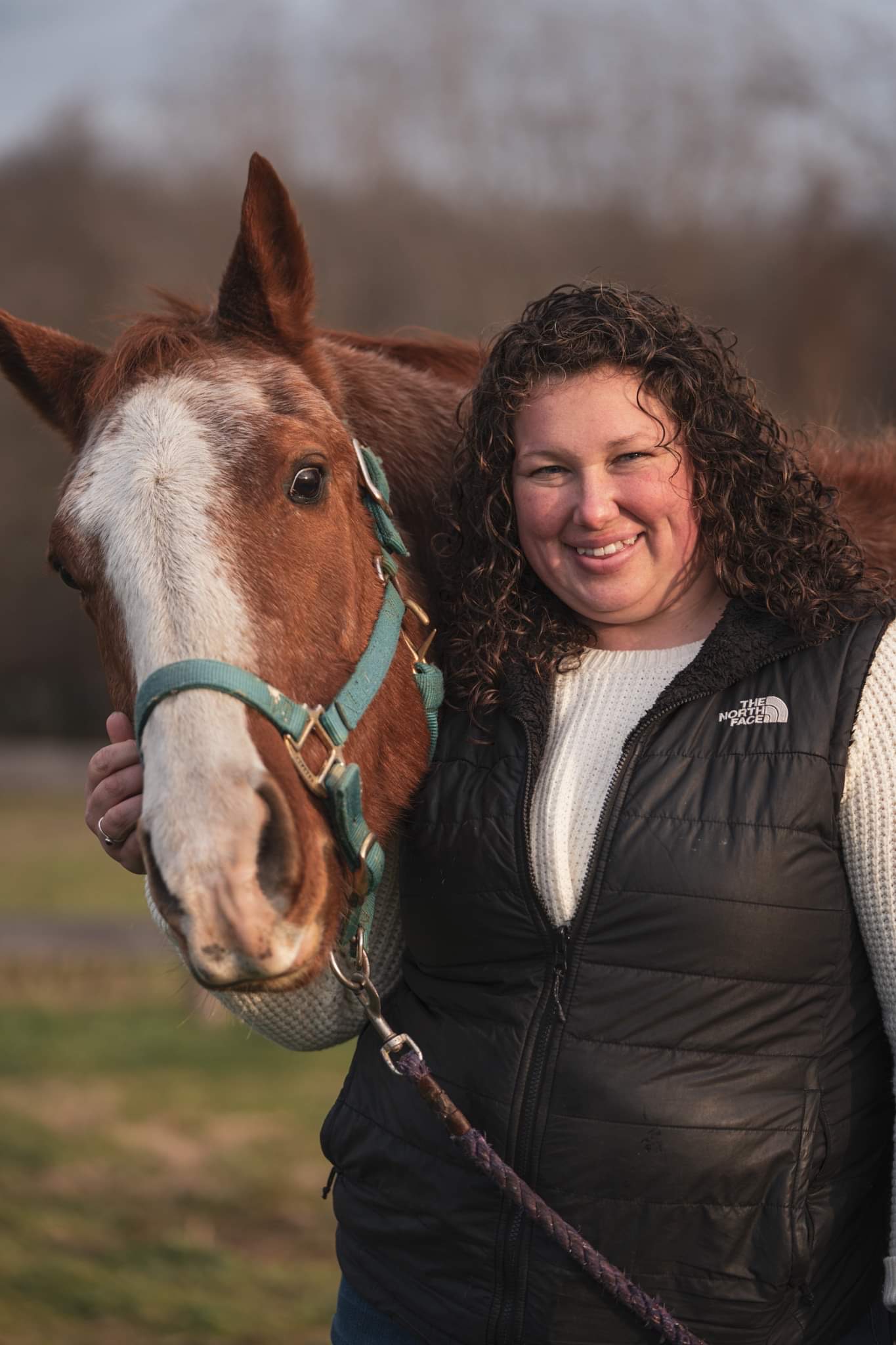 Heidi Herz with a horse
