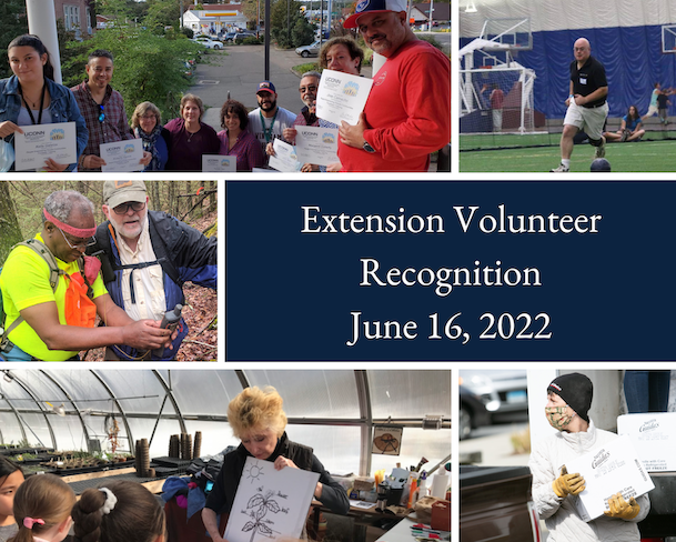 collage of photos of Extension volunteers in their communities