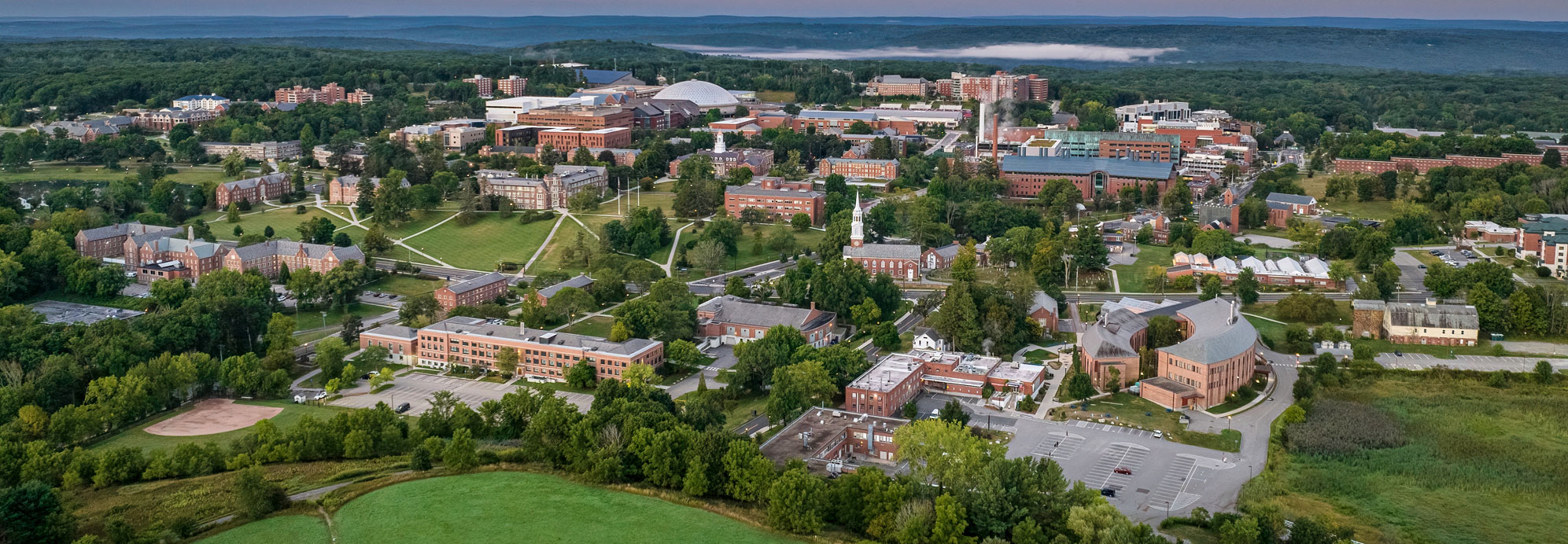 aerial of UConn