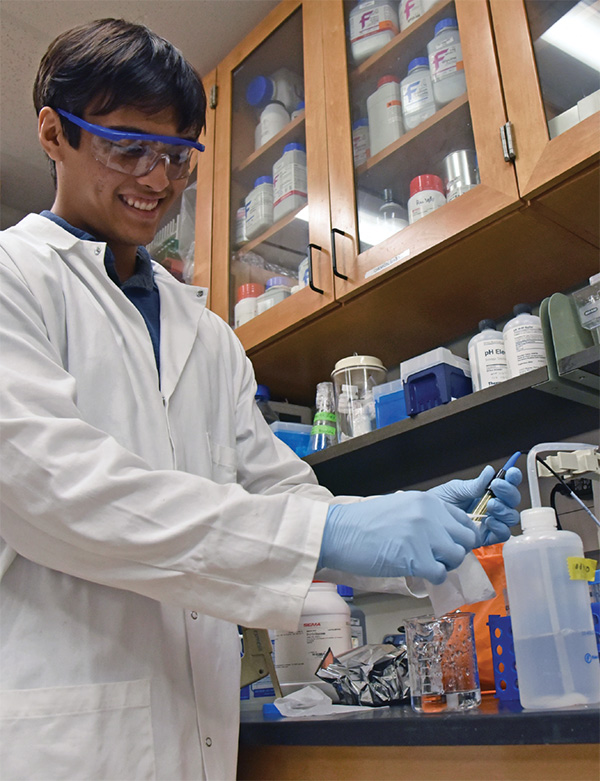 Researcher in a lab