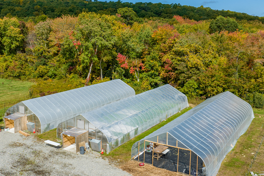 greenhouses from above